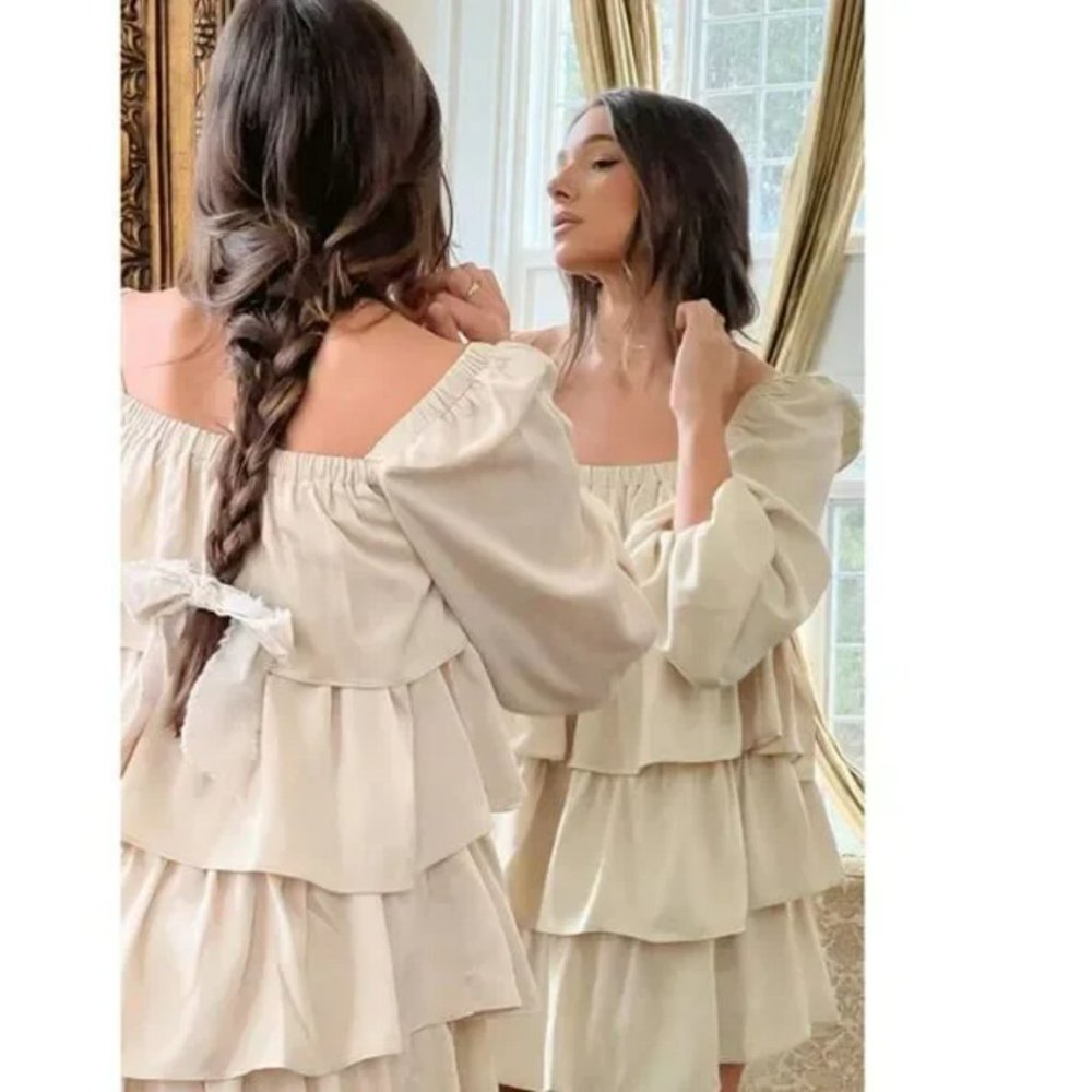 Weworewhat tiered mini dress
